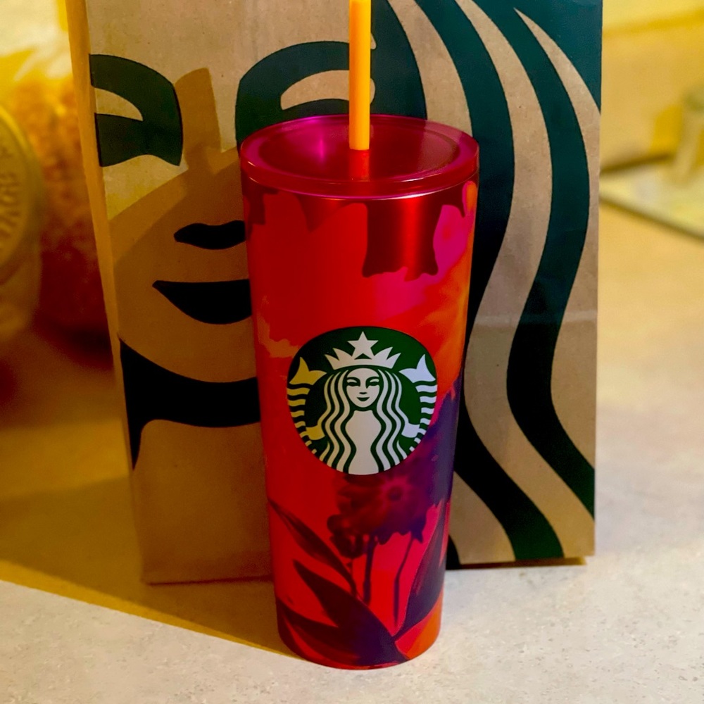 NWT 24oz Floral Starbucks Tumbler Release 2022